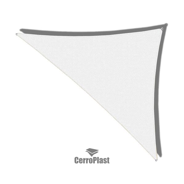 Toldo vela triangular blanco