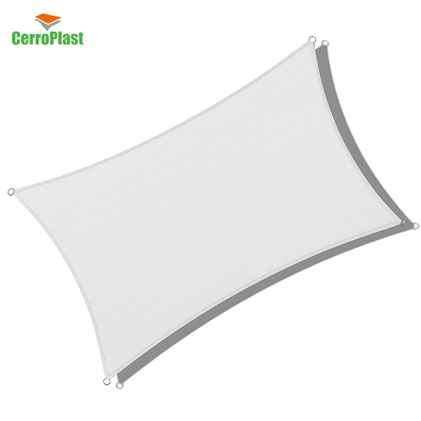 Toldo Vela Rectangular Blanco 3x4 m – Sombra y Protección Solar