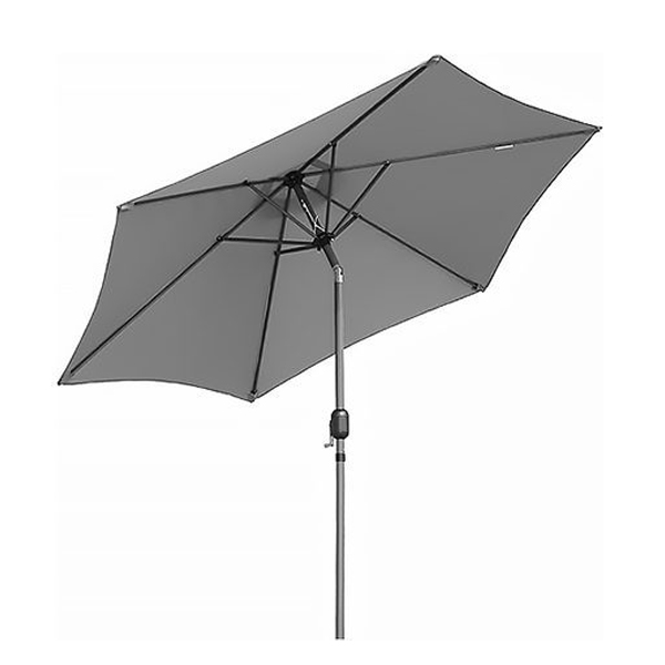 sombrilla de centro gris reclinable de 3 mt de diametro