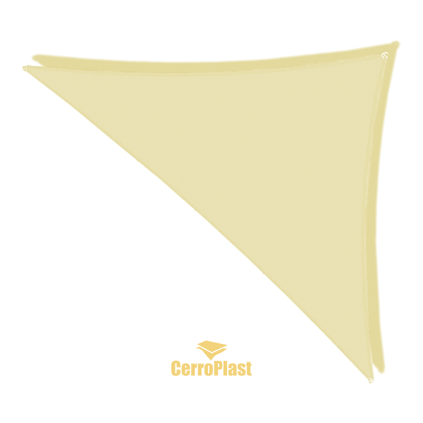 Toldo Vela Triangular Crema Premium