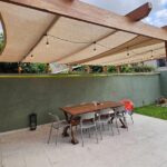 Toldo vela rectangular beige premium