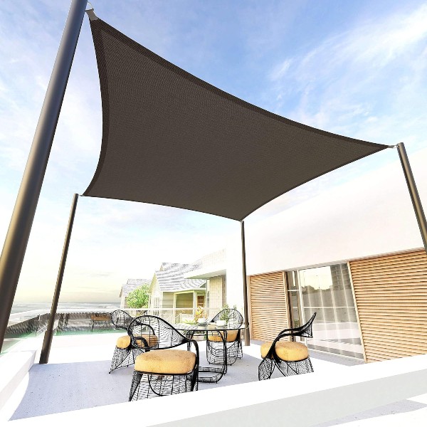 Toldo Vela de Coversol Rectangular Gris