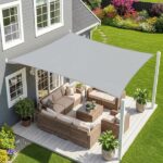 Toldo Vela Impermeable Cuadrado Gris