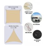 Toldo Vela Impermeable Blanco