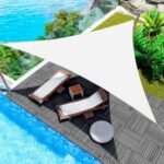Toldo Vela Impermeable Triangular Blanco