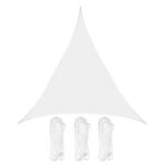Toldo Vela Impermeable Triangular Blanco