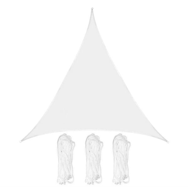Toldo Vela Impermeable Triangular Blanco