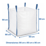 Bolsón de Arena Big Bag de Rafia 90x90x90 Reforzado - Calidad Premium - Imagen 2