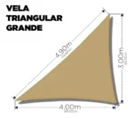 Toldo Vela Media Sombra Triangular Pack X3 + Kit Instalación - Imagen 9