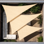 Toldo Vela Media Sombra Triangular Pack X3 + Kit Instalación